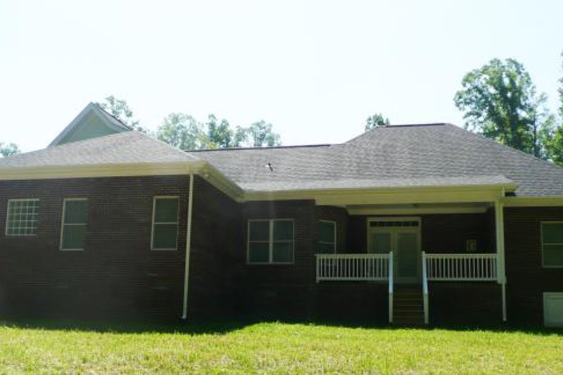 House Blueprint - Exterior - Rear Elevation 1 for Southern House Plan #21-102 - 3 bed, 2.5 bath