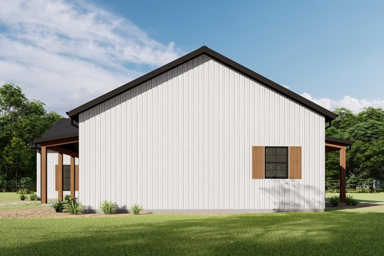 Exterior - Other Elevation 4 for Barndominium House Plan #1092-70 - 3 bed, 2 bath