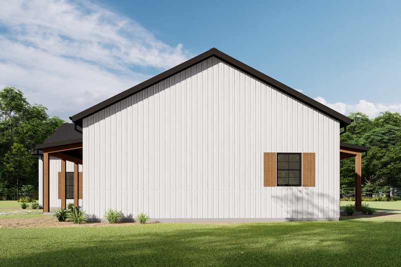 Home Plan - Exterior - Other Elevation 4 for Barndominium House Plan #1092-70 - 3 bed, 2 bath