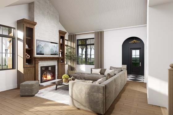 Interior - Family Room 2 for Modern House Plan #23-2394 - 3 bed, 2 bath