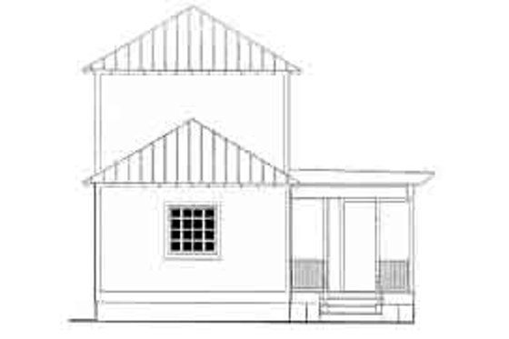 Exterior - Rear Elevation for Cottage House Plan #406-258 - 3 bed, 2.5 bath
