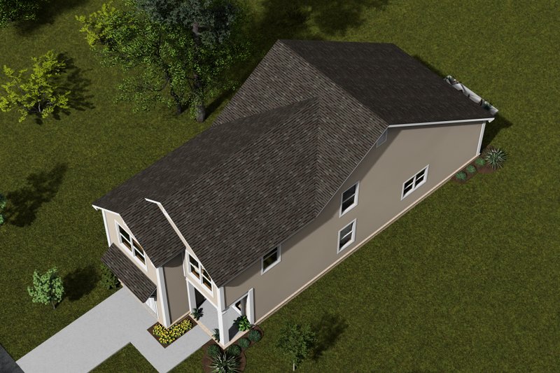 House Design - Exterior - Other Elevation 3 for Cottage House Plan #513-2294 - 3 bed, 3 bath