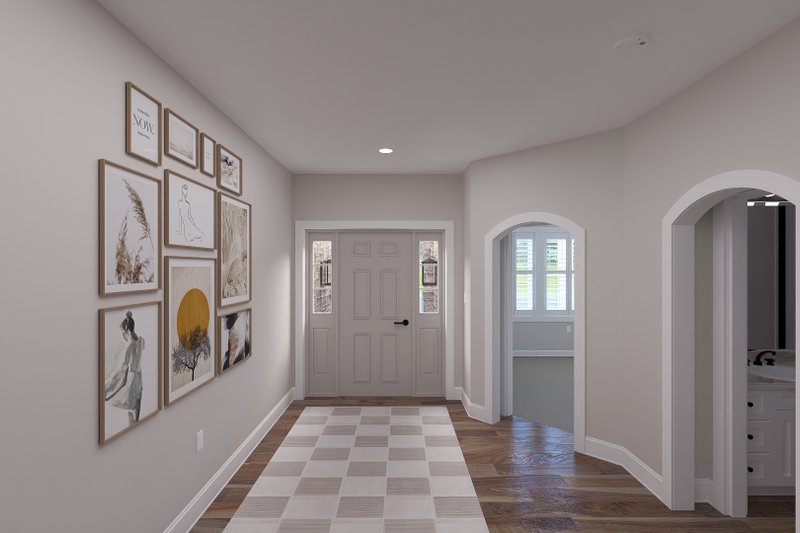 Home Plan - Interior - Entry 1 for Craftsman House Plan #1060-503 - 2 bed, 2 bath