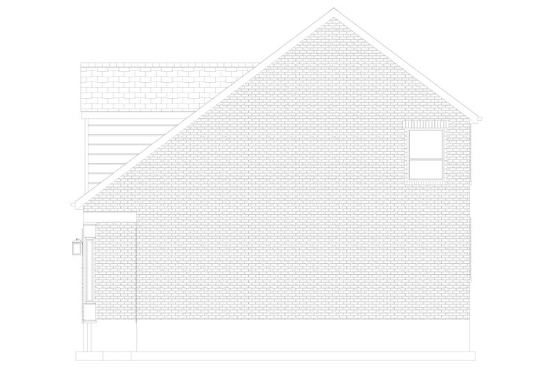 Home Plan - Exterior - Other Elevation 2 for Colonial House Plan #1060-164 - 2 bed, 1 bath