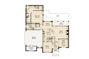 European Style House Plan - 4 Beds 3.5 Baths 2688 Sq/Ft Plan #36-446 