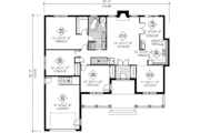 Country Style House Plan - 2 Beds 1 Baths 1618 Sq/Ft Plan #25-1011 