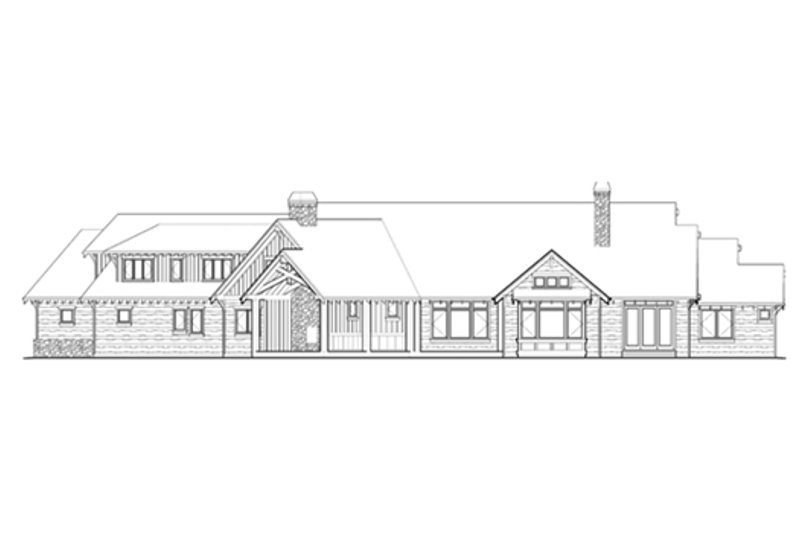 Home Plan - Exterior - Rear Elevation for Craftsman House Plan #48-465 - 4 bed, 4.5 bath