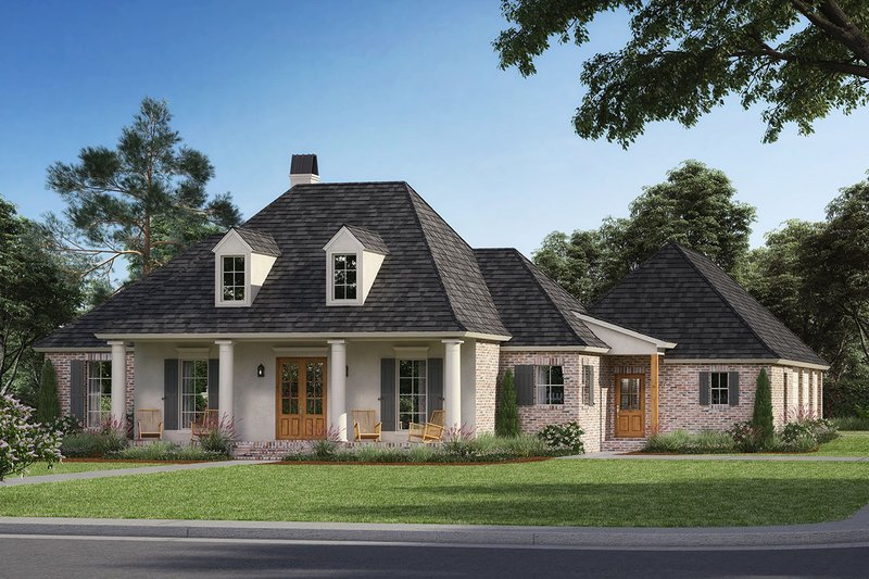 Southern Style House Plan - 4 Beds 3 Baths 2384 Sq/Ft Plan #1074-19