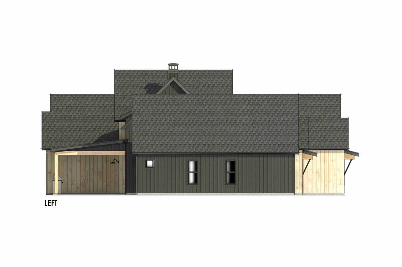House Plan Design - Exterior - Other Elevation 1 for Farmhouse House Plan #1096-30 - 4 bed, 4.5 bath