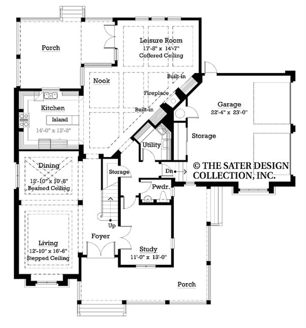 Dream House Plan - Victorian Floor Plan - Main Floor Plan #930-203