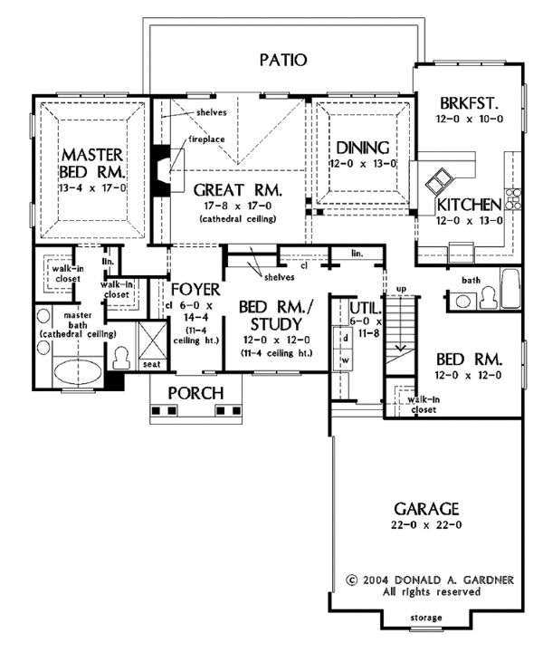 Architectural House Design - Craftsman Floor Plan - Main Floor Plan #929-732