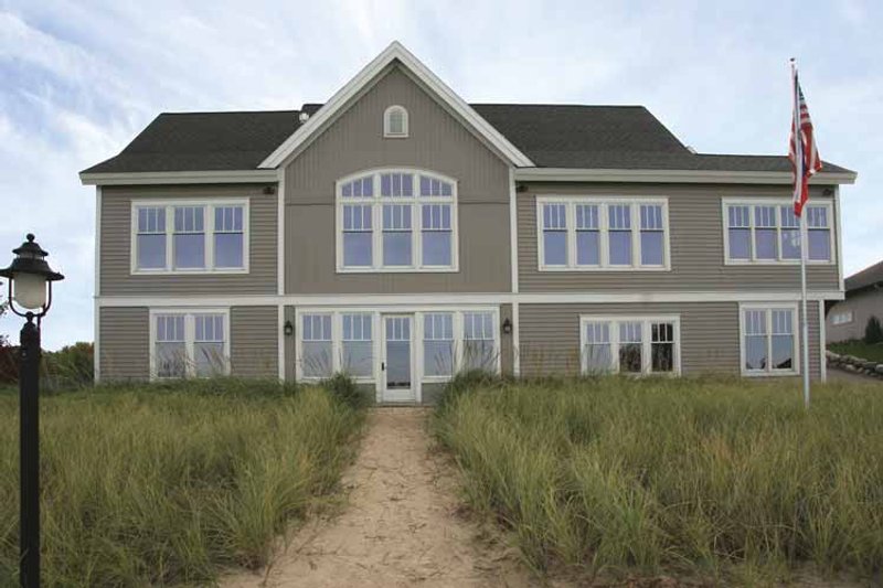 Home Plan - Exterior - Rear Elevation for European House Plan #928-108 - 2 bed, 2.5 bath