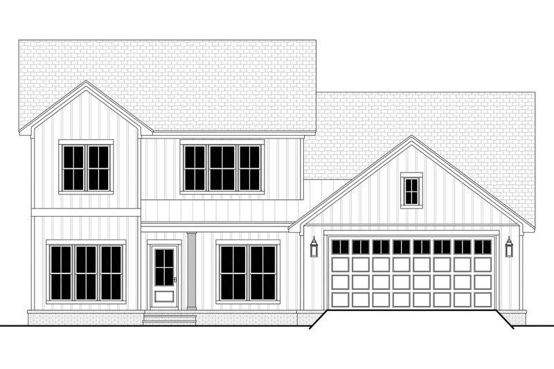 Dream House Plan - Exterior - Front Elevation 12 for Farmhouse House Plan #430-437 - 4 bed, 2.5 bath