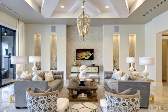 Interior - Family Room 4 for Mediterranean House Plan #930-444 - 3 bed, 3.5 bath