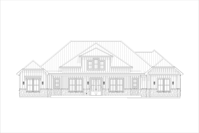 Dream House Plan - Exterior - Front Elevation 3 for Country House Plan #1127-12 - 4 bed, 3.5 bath