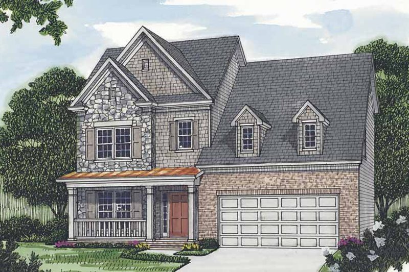 Architectural House Design - Traditional Exterior - Front Elevation Plan #453-504