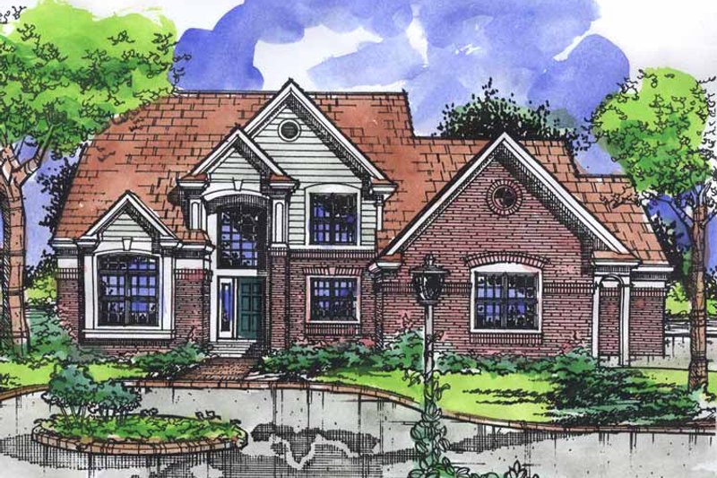 Dream House Plan - Traditional Exterior - Front Elevation Plan #320-922