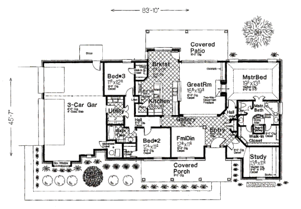 Dream House Plan - European Floor Plan - Main Floor Plan #310-234