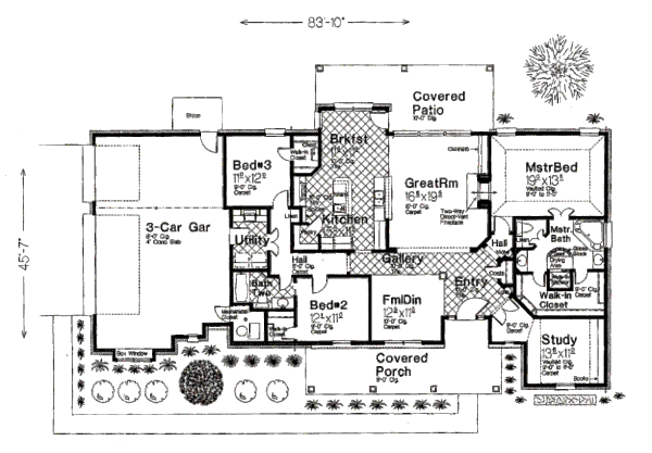 Home Plan - European Floor Plan - Main Floor Plan #310-234