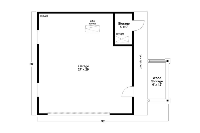 House Plan Design - Floor Plan - Main Floor for Traditional House Plan #124-1310, 0 bath