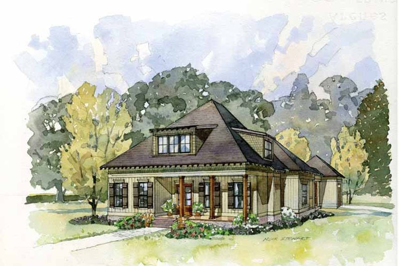 Architectural House Design - Craftsman Exterior - Front Elevation Plan #37-279