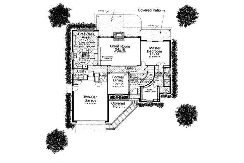 Dream House Plan - Floor Plan - Main Floor for Country House Plan #310-1024 - 4 bed, 3.5 bath