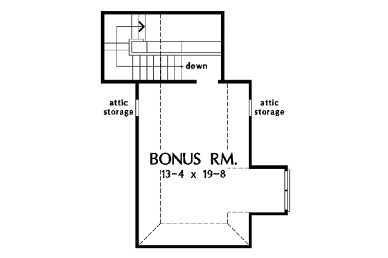 Floor Plan - Other Floor for Ranch House Plan #929-712 - 3 bed, 2 bath