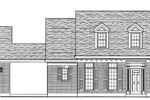 Colonial Exterior - Front Elevation Plan #410-3588