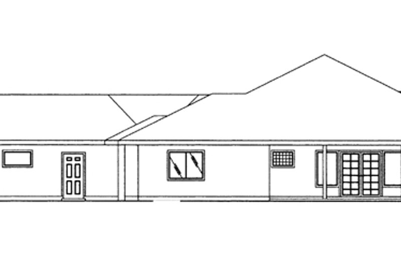 Architectural House Design - Exterior - Other Elevation for Ranch House Plan #117-847 - 4 bed, 3.5 bath