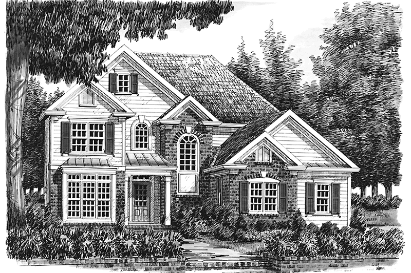 Home Plan - Exterior - Front Elevation 3 for Traditional House Plan #927-652 - 5 bed, 3 bath