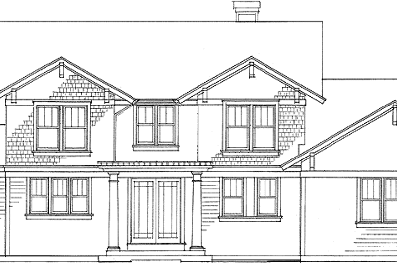 Architectural House Design - Contemporary Exterior - Front Elevation Plan #320-895