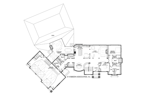 Floor Plan - Main Floor for European House Plan #928-267 - 4 bed, 5 bath