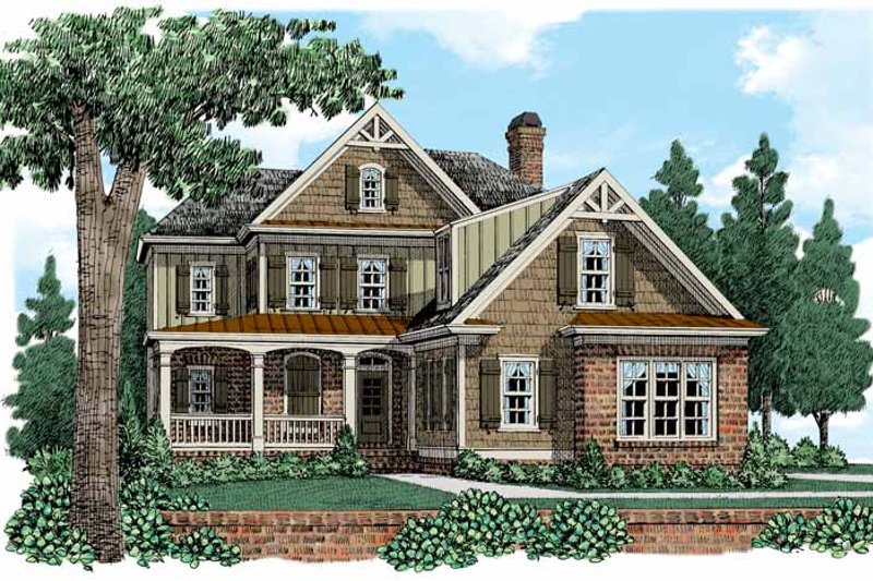 Dream House Plan - European Exterior - Front Elevation Plan #927-518