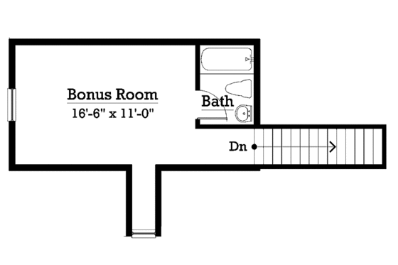 Floor Plan - Other Floor for Colonial House Plan #930-225 - 3 bed, 2 bath