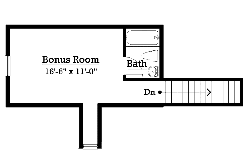 Home Plan - Floor Plan - Other Floor for Colonial House Plan #930-225 - 3 bed, 2 bath