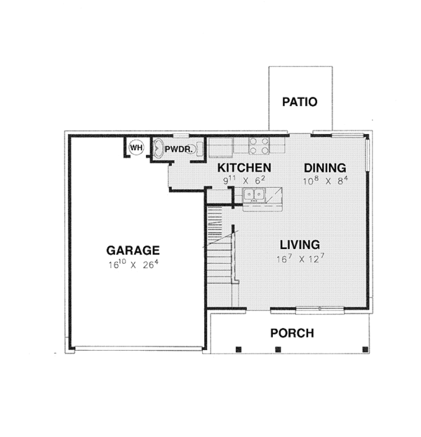 Home Plan - Country Floor Plan - Main Floor Plan #472-434