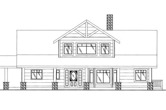 Exterior - Front Elevation 3 for Bungalow House Plan #117-638 - 3 bed, 4.5 bath