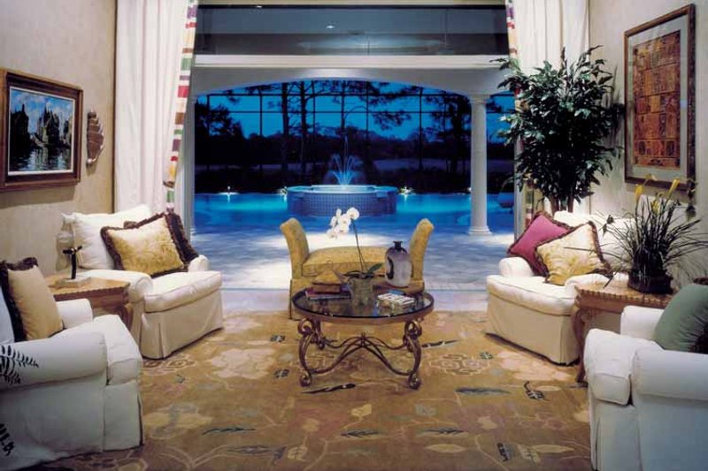 Home Plan - Interior - Family Room for Mediterranean House Plan #930-105 - 3 bed, 3.5 bath