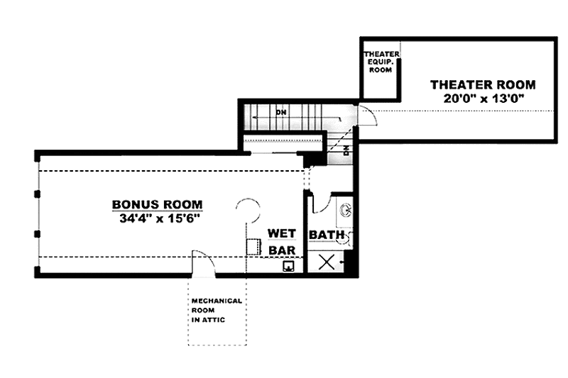 Home Plan - Floor Plan - Upper Floor for Mediterranean House Plan #1017-62 - 4 bed, 4 bath