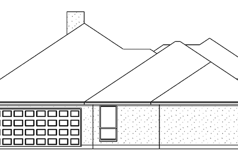 Home Plan - Exterior - Rear Elevation for Mediterranean House Plan #84-701 - 4 bed, 3 bath