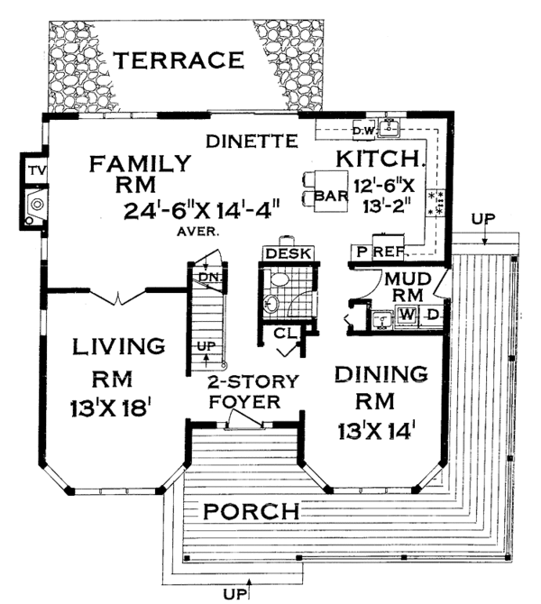Dream House Plan - Victorian Floor Plan - Main Floor Plan #3-267