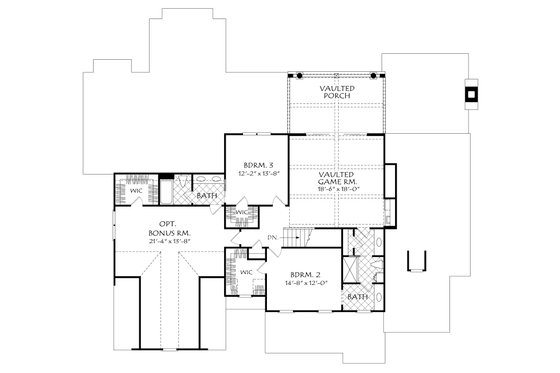 Floor Plan - Upper Floor for Country House Plan #927-982 - 4 bed, 4.5 bath
