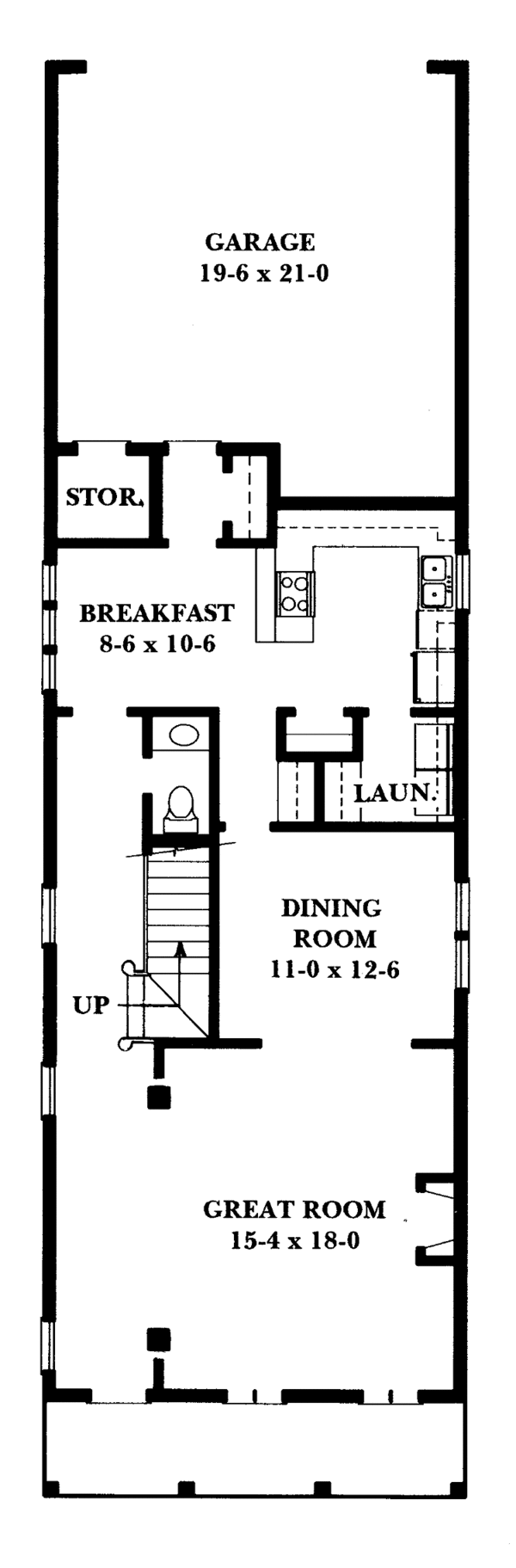 Architectural House Design - Victorian Floor Plan - Main Floor Plan #1047-9