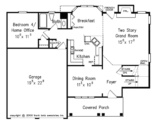 Architectural House Design - Country Floor Plan - Main Floor Plan #927-589
