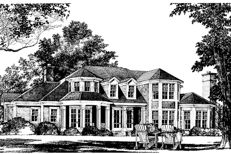 Dream House Plan - Exterior - Rear Elevation for Victorian House Plan #952-232 - 4 bed, 3 bath