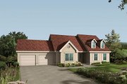 Country Style House Plan - 3 Beds 2 Baths 1642 Sq/Ft Plan #57-217 