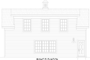 Exterior - Other Elevation 1 for Country House Plan #932-979, 0 bath