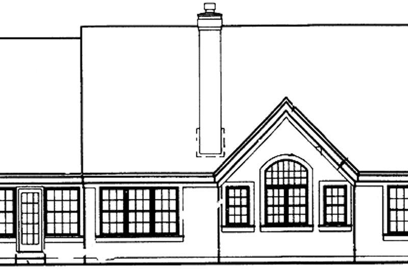 Dream House Plan - Exterior - Rear Elevation for Craftsman House Plan #320-657 - 2 bed, 2 bath
