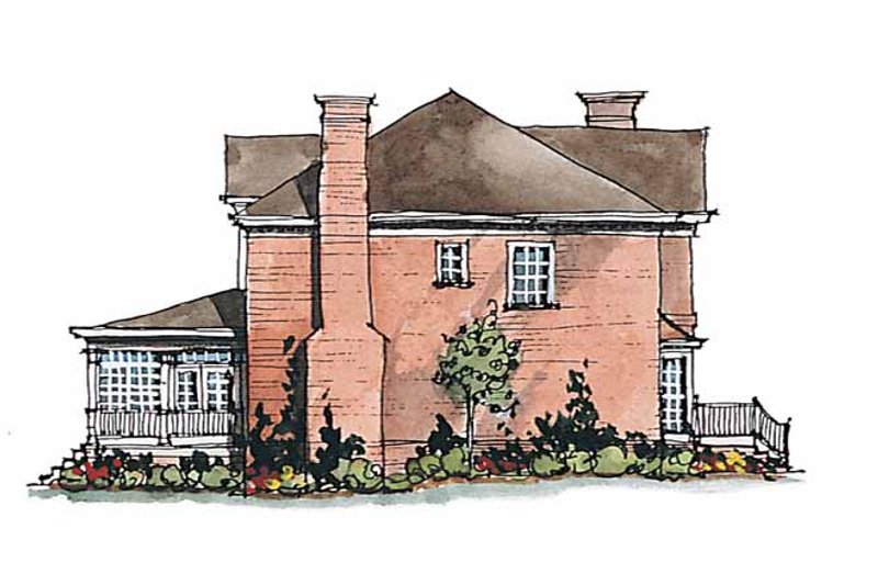 House Design - Exterior - Other Elevation for Classical House Plan #429-183 - 4 bed, 3.5 bath