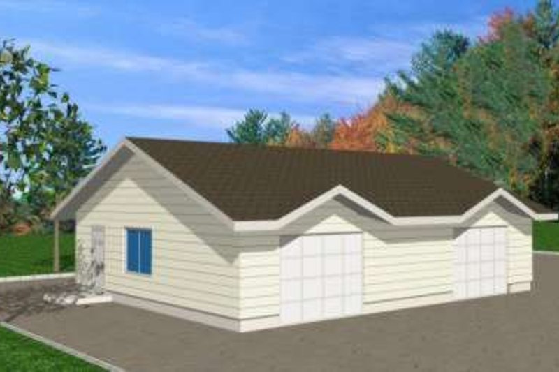 Architectural House Design - Traditional Exterior - Front Elevation Plan #117-368